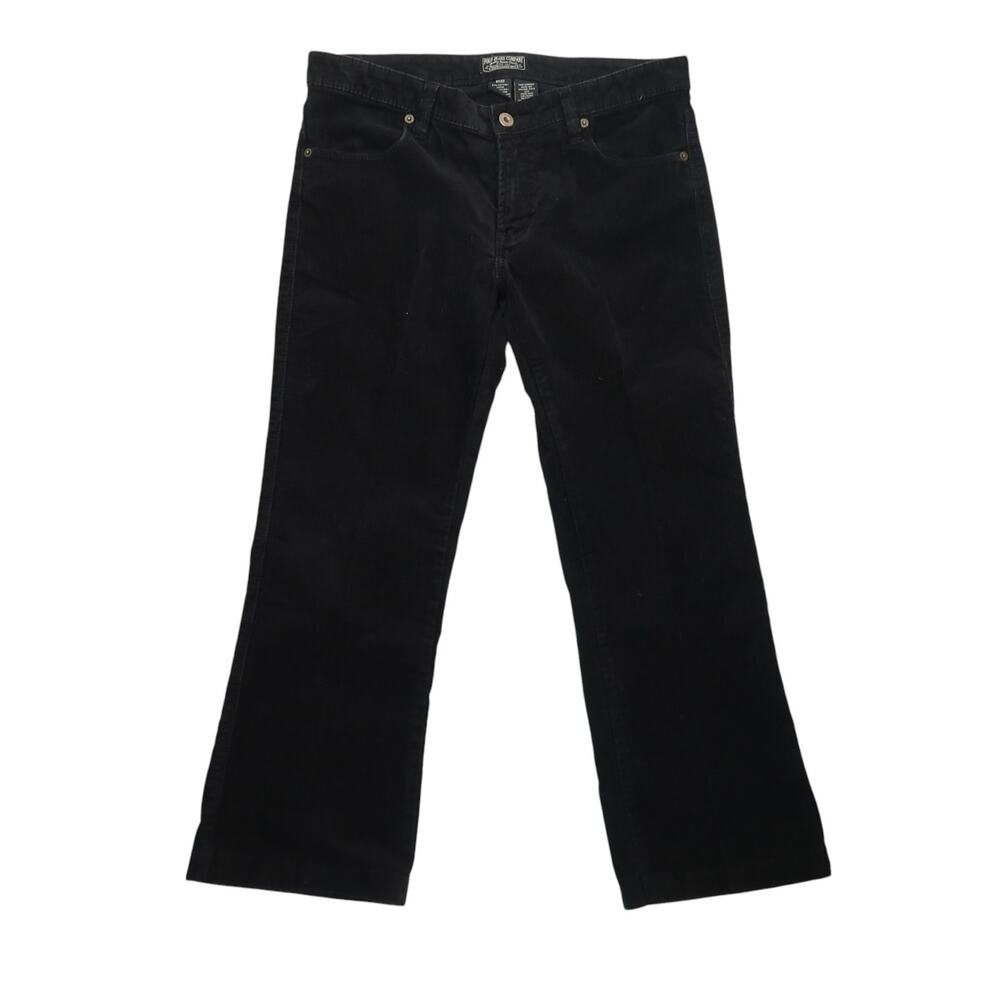 Vintage Y2K Ralph Lauren Polo Jeans Black Corduroy Low Rise Bootcut Jeans Pants